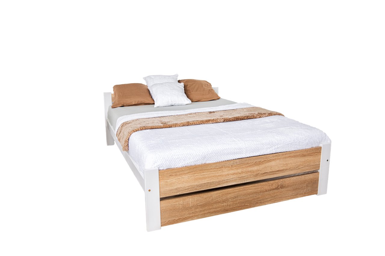 Elvisia Posteľ LEA s matracom a roštom | 120 x 200 cm Farba: dub sonoma – Obrázok 2