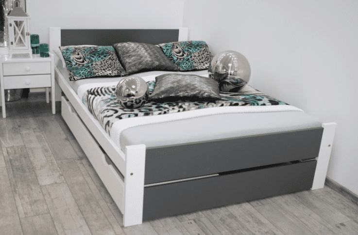 Elvisia Posteľ LEA s matracom a roštom | 120 x 200 cm Farba: dub sonoma – Obrázok 5