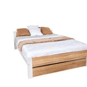 Elvisia Manželská posteľ LEA s matracom a roštom | 140 x 200 cm Farba: dub sonoma
