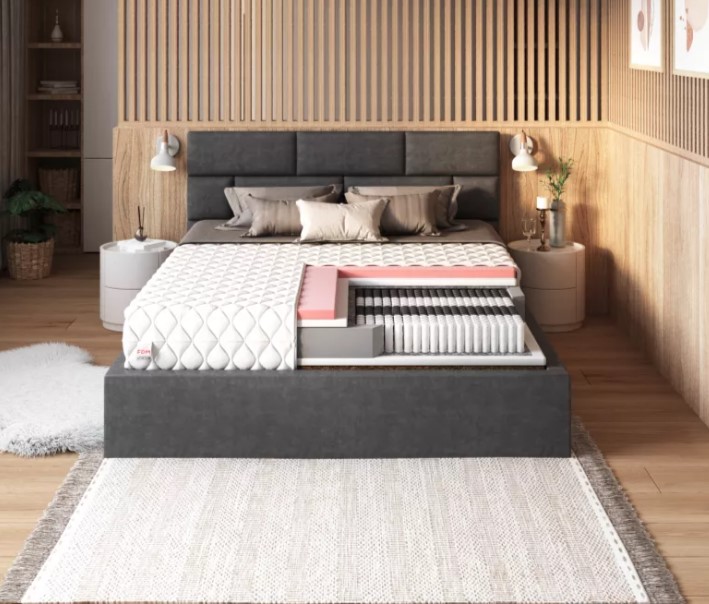 FDM Taštičkový matrac IVREA Premium Jersey | 160 x 200 cm – Obrázok 3