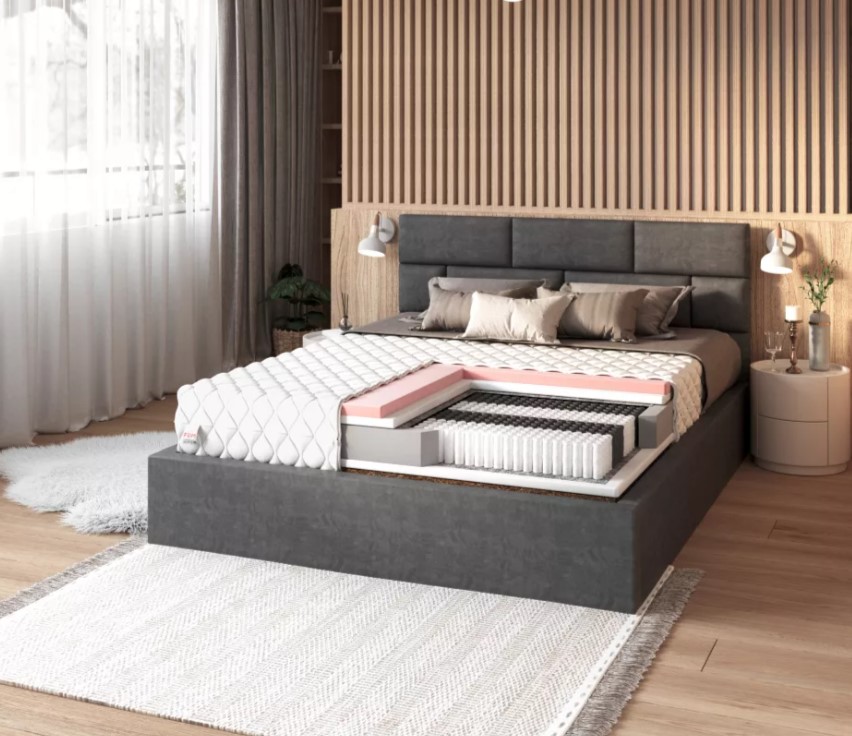 FDM Taštičkový matrac IVREA Premium Jersey | 160 x 200 cm – Obrázok 4