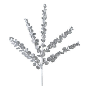 ArtFir Vianočná vetvička 25 | strieborná 68 cm
