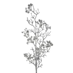 ArtFir Vianočná vetvička 28 | strieborná 73 cm