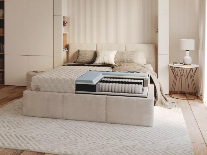 FDM Taštičkový matrac LAVAL Premium Jersey | 200 x 200 cm – Obrázok 3