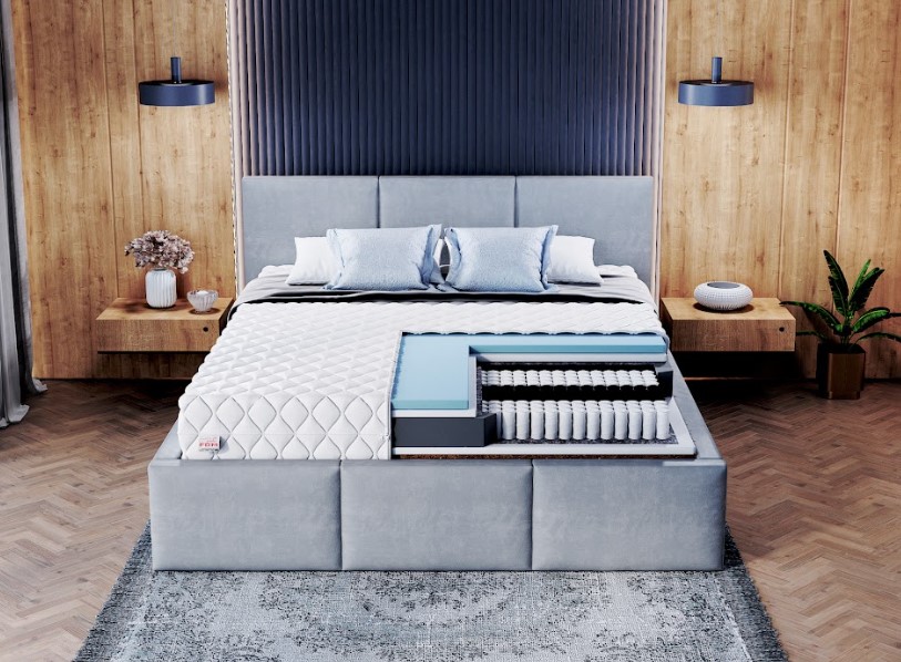 FDM Taštičkový matrac LAVAL Premium Jersey | 200 x 200 cm – Obrázok 4