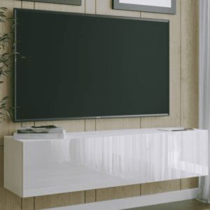 ArtExt Závesný TV stolík JOY | 150 cm Farba: R3 biely lesk
