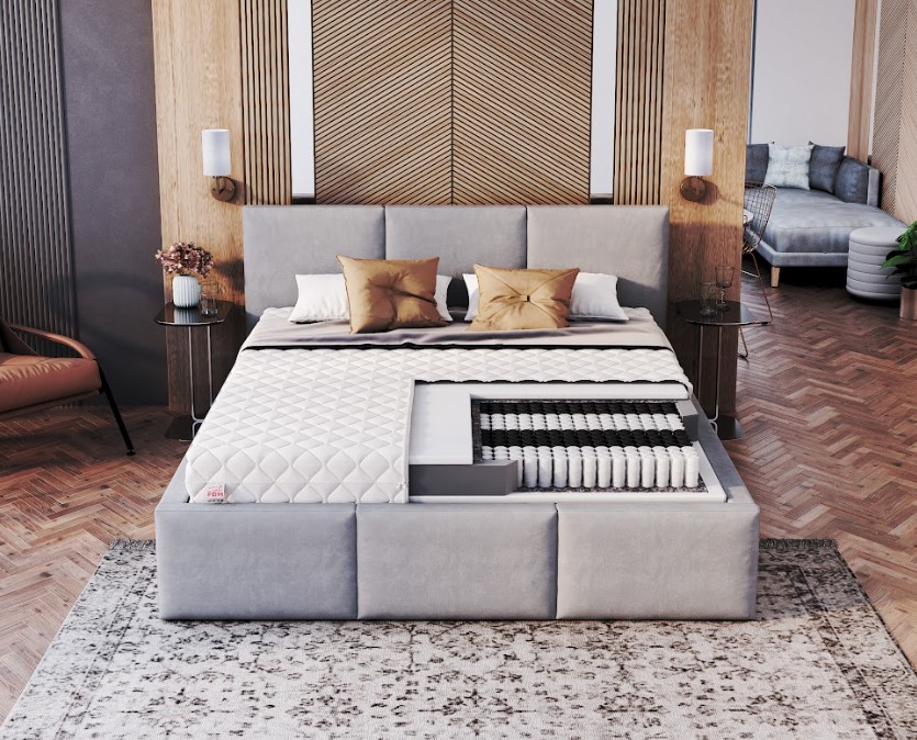 FDM Taštičkový matrac TREVISO Premium Jersey | 200 x 200 cm – Obrázok 5