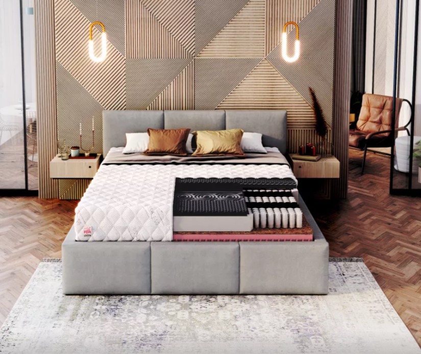 FDM Taštičkový matrac GINASO Max Premium Jersey | 140 x 200 cm – Obrázok 2