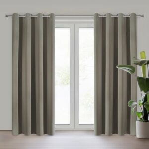 ArtFir Zatemňovací záves LOGAN K | tmavobéžová 135 x 250 cm