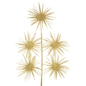 ArtFir Vianočná vetvička 46C | zlatá 43 cm
