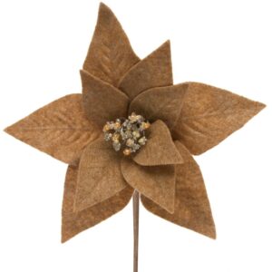 ArtFir VIanočný kvet 262 | svetlohnedá 30 x 14 cm