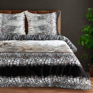 ArtFir Obliečky na dvojlôžko EVA 17 | sivá/béžová 220 x 200 cm