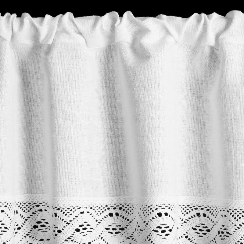 ArtFir Krátka záclona VINCE P | biela 200 x 40 cm – Obrázok 2