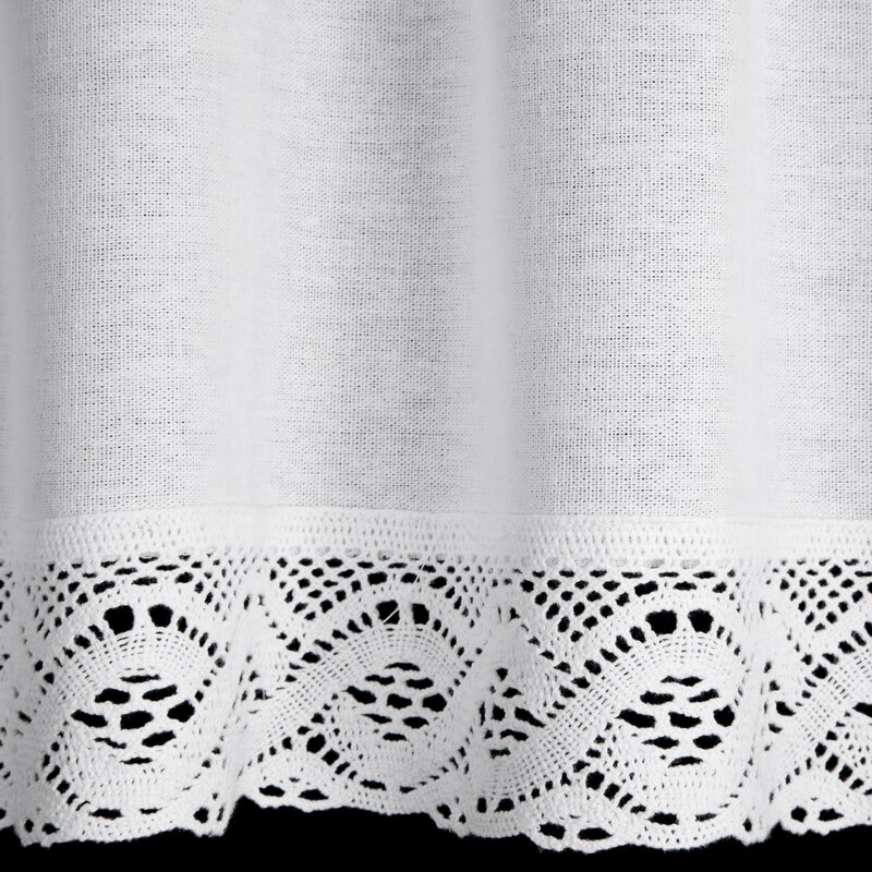 ArtFir Krátka záclona VINCE P | biela 200 x 40 cm – Obrázok 5