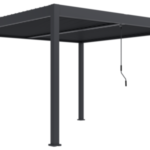 ArtRoja Bioklimatická hliníková pergola INTRO DUO voľne stojaca | antracit 4 x 4 m