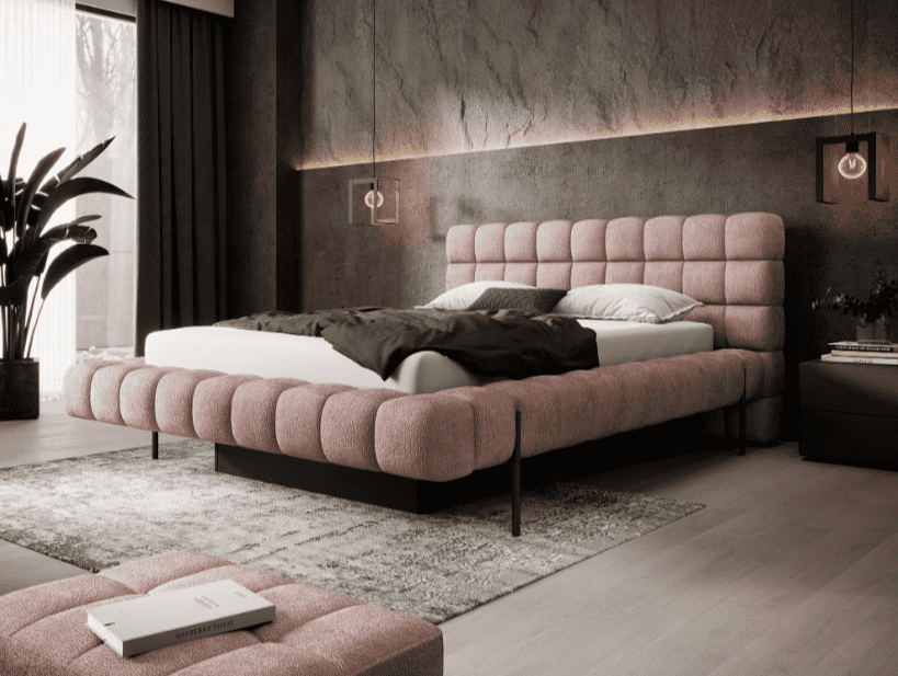 ArtElta Manželská posteľ MAGENTTA s výklopným roštom | 140 x 200 cm Farba: Amore 40 – Obrázok 8