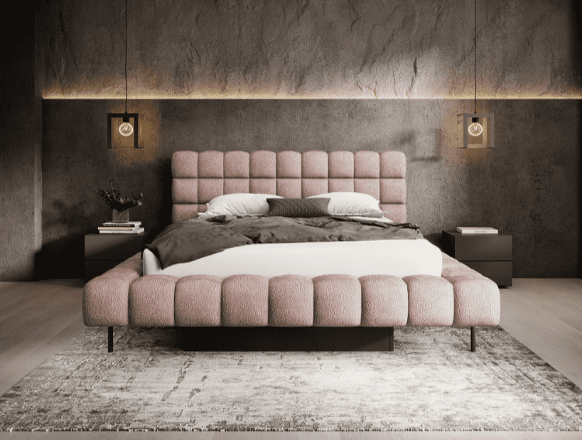 ArtElta Manželská posteľ MAGENTTA s výklopným roštom | 140 x 200 cm Farba: Amore 40 – Obrázok 6