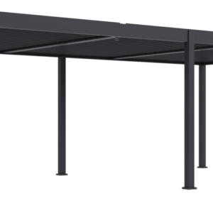 ArtRoja Bioklimatická hliníková pergola INTRO DUO voľne stojaca | antracit 8 x 4 m
