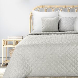 ArtFir Prikrývka na posteľ LEN 1 | béžová 220 x 240 cm