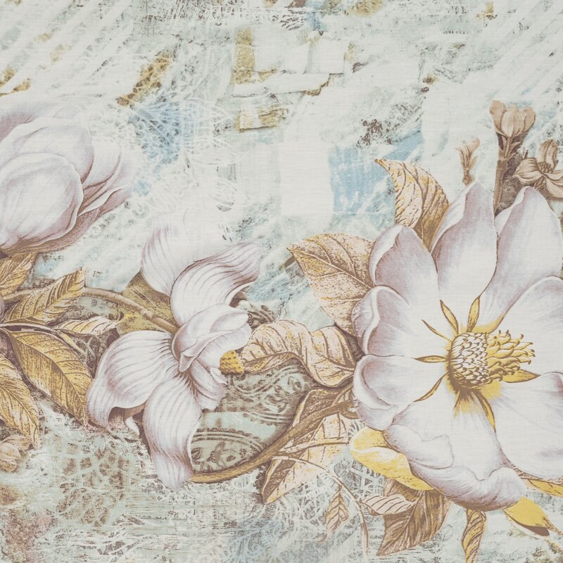 ArtFir Obliečky na dvojlôžko SPRING 26 | krémová/fialová 220 x 200 cm – Obrázok 3
