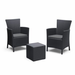 KETER Balkónový set EYWA BOX | grafit