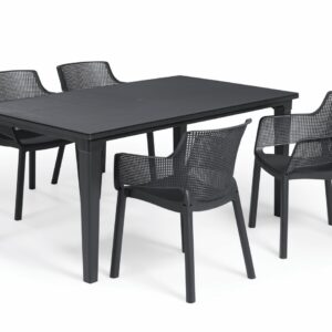 Elvisia Záhradný set CALLAN 4 + 1 | grafit