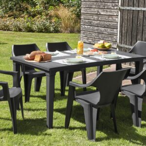 Elvisia Záhradný set GAVIN 6 + 1 | grafit