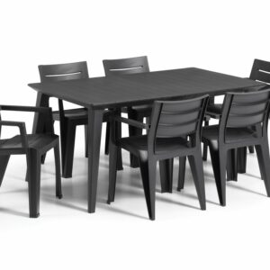 Elvisia Záhradný set KELSEY 6 + 1  | grafit