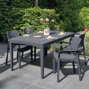 Elvisia Záhradný set DANI 4 + 1 | grafit