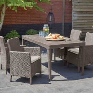 Elvisia Záhradný set GINGER 4 + 1 | cappuccino