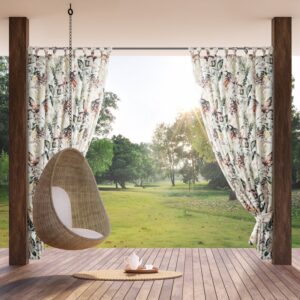 ArtFir Záves na terasu GARDEN 2 PU | biela/sivá 155 x 220 cm