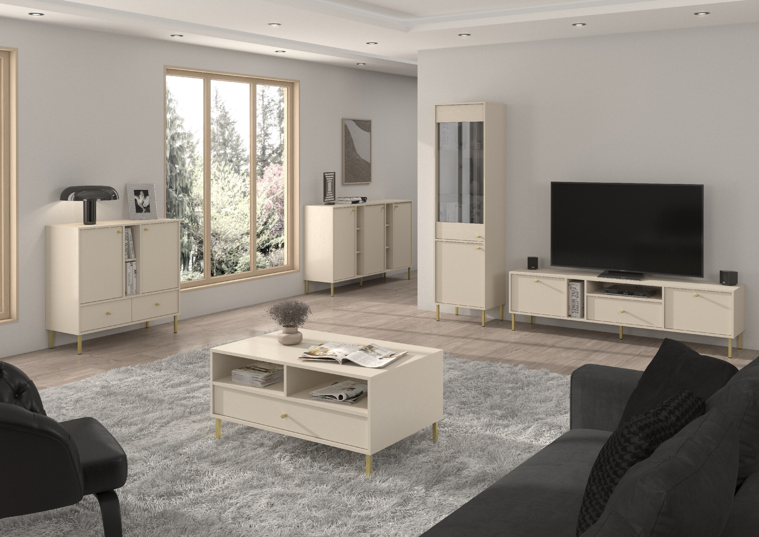 ArtLemp Komoda YEDDO 2F | béžová – Obrázok 9