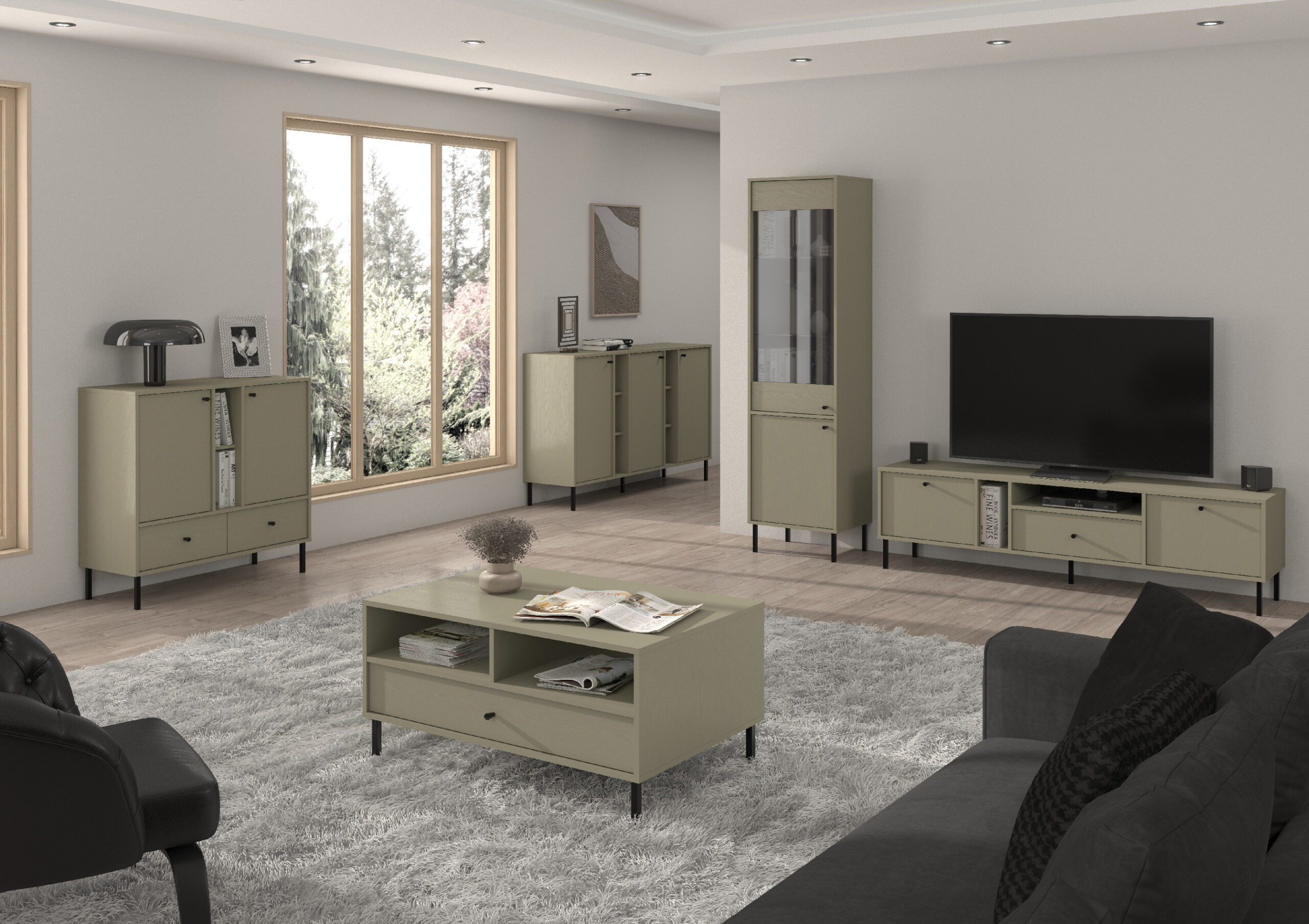 ArtLemp Komoda YEDDO 2 1F3S | eukalyptus – Obrázok 12