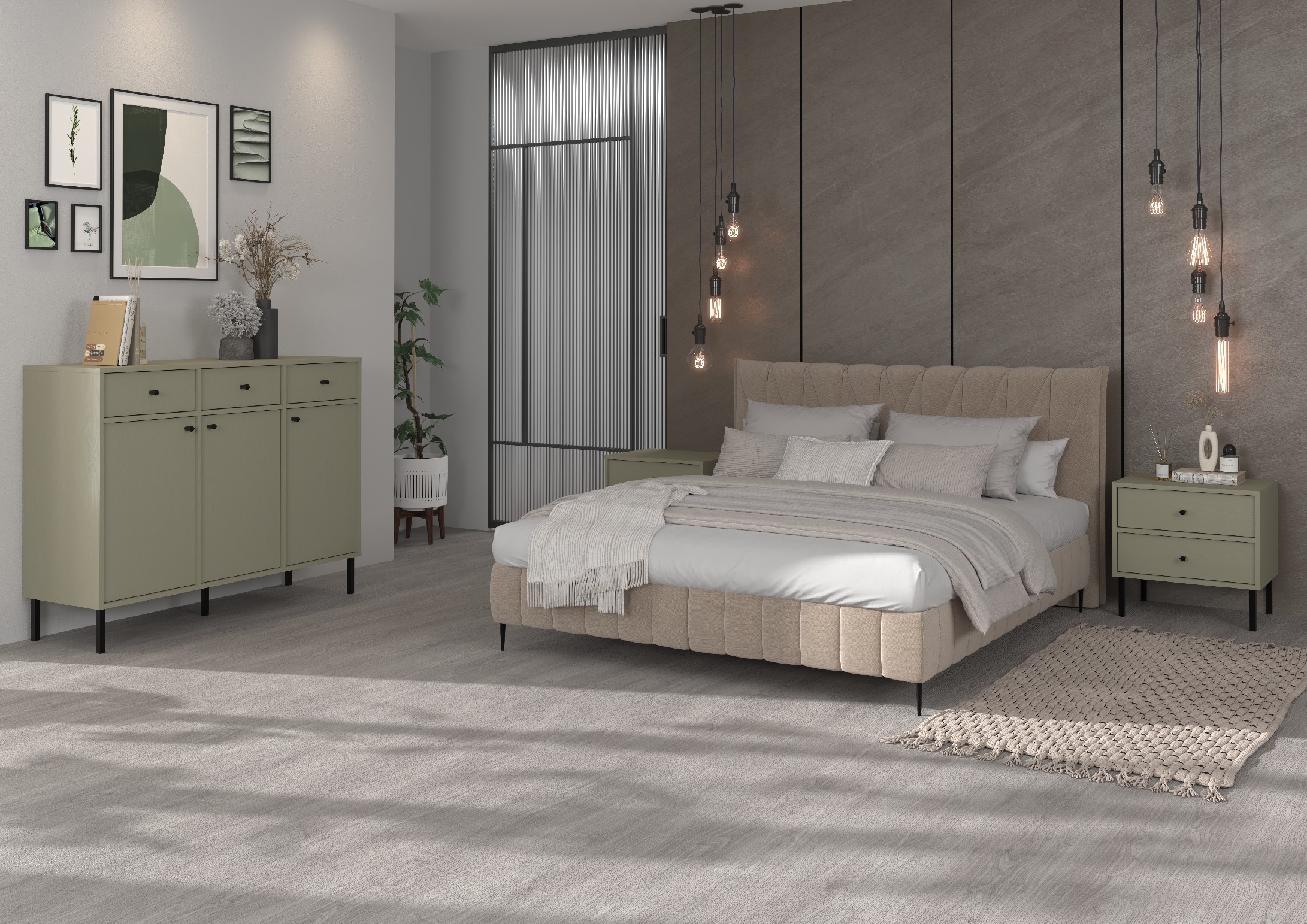 ArtLemp Komoda YEDDO 2 1F3S | eukalyptus – Obrázok 14