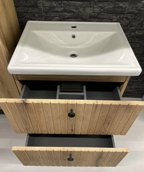 ArtDef Skrinka pod umývadlo RIETTI OAK EVOKE D60 | 60 cm – Obrázok 7