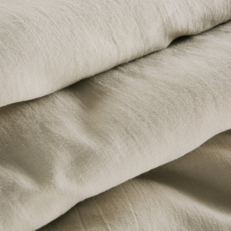 ArtFir Obliečky na dvojlôžko LINEN | krémová 220 x 200 cm – Obrázok 6