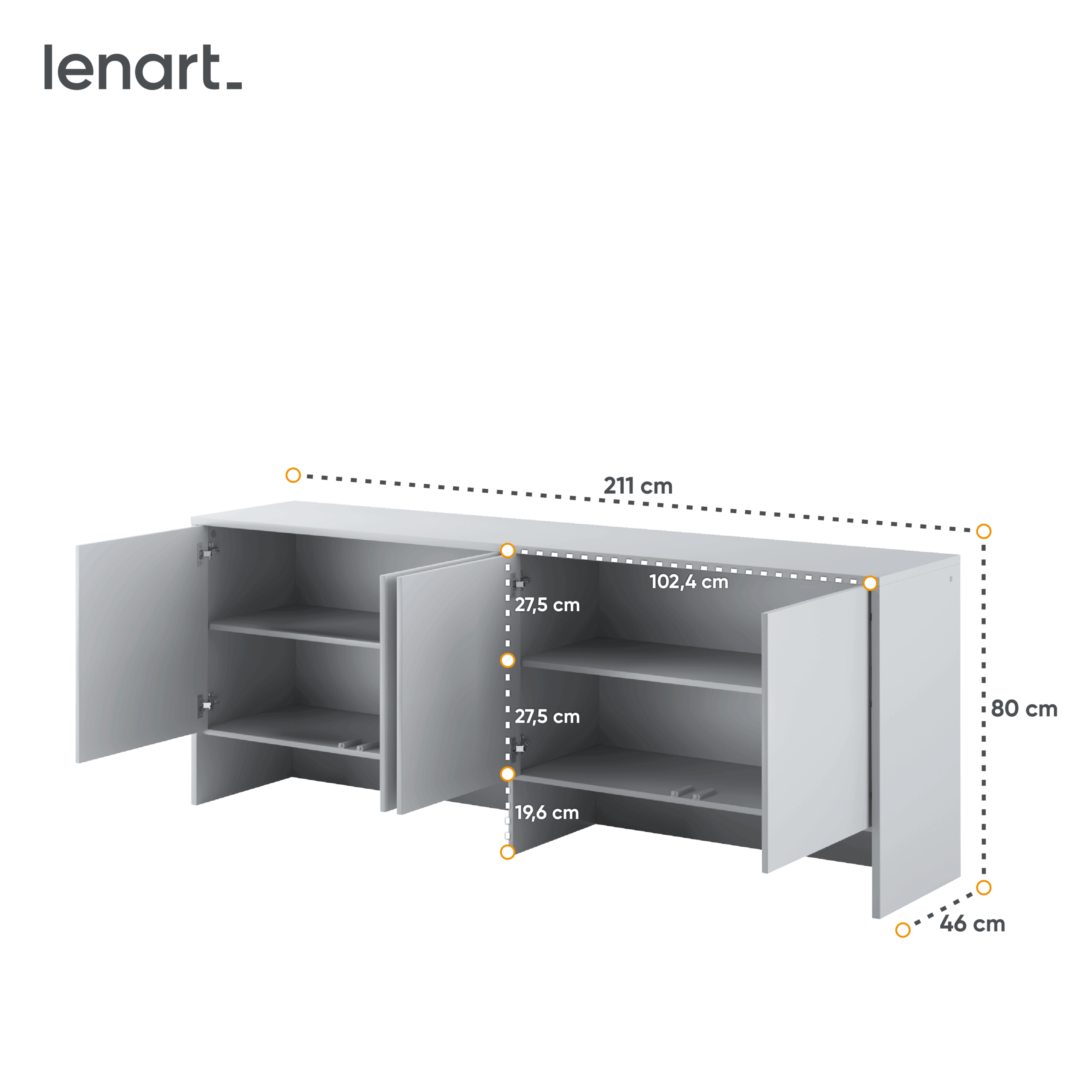 Dig-net nábytok Nadstavec pre sklápaciu posteľ Lenart BED CONCEPT BC-10 | sivá – Obrázok 4