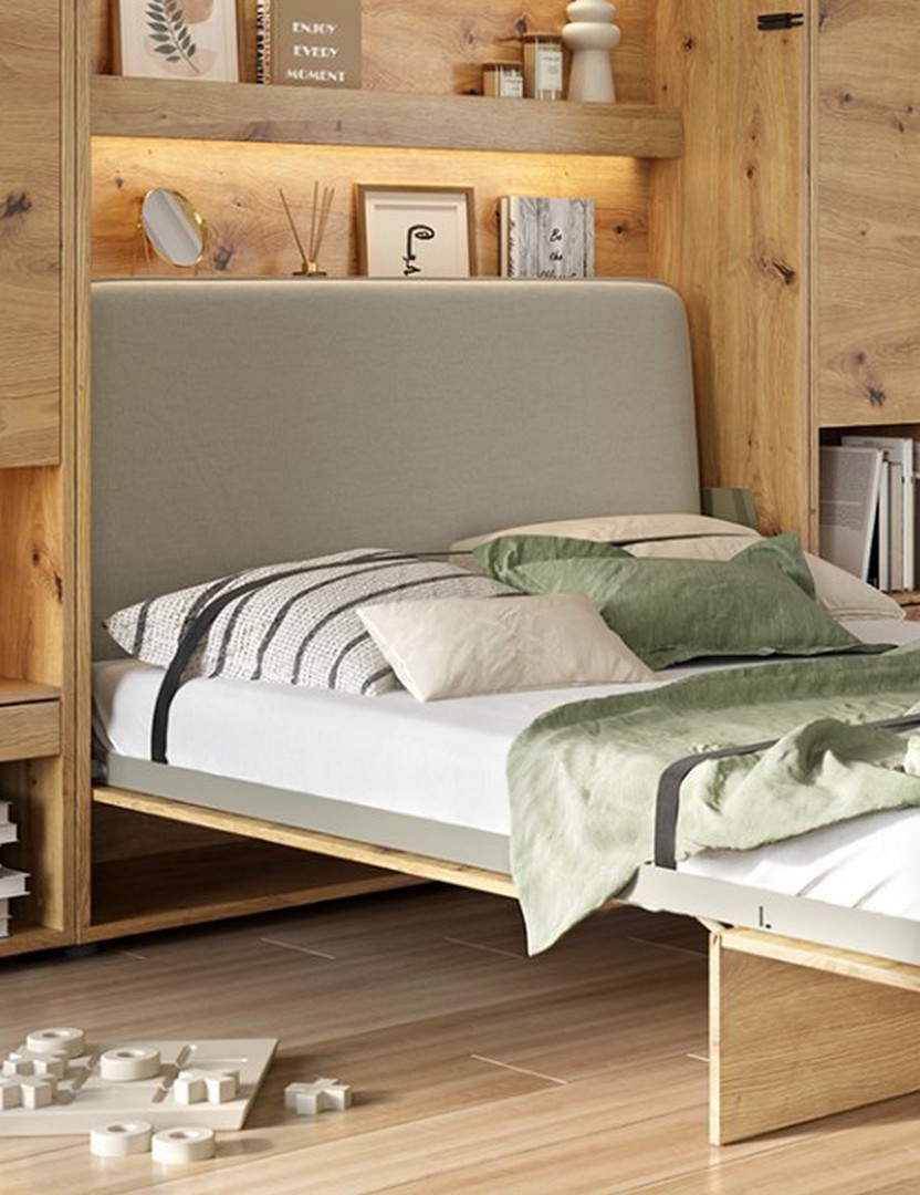 Dig-net nábytok Čalúnený panel Lenart BED CONCEPT BC-16 / 140 | modrá – Obrázok 3