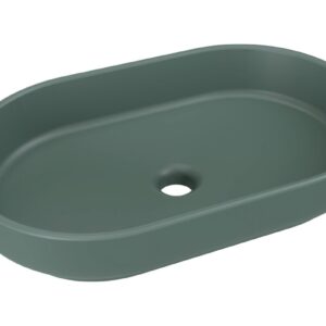 ArtCom Keramické umývadlo RIVER 2 E-6594 | zelený mat 55 x 35 cm