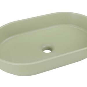 ArtCom Keramické umývadlo RIVER 2 E-6594 | olivový mat 55 x 35 cm