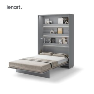 Dig-net nábytok Sklápacia posteľ Lenart BED CONCEPT BC-01 sivá | 140 x 200 cm