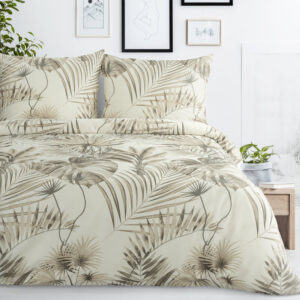 ArtFir Obliečky na dvojlôžko NINA | béžová/sivá 160 x 200 cm