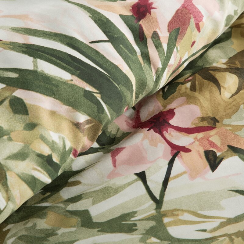 ArtFir Obliečky na dvojlôžko SPRING 43 | zelená/biela 220 x 200 cm – Obrázok 4