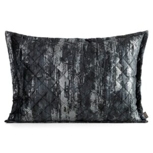 ArtFir Obliečka na vankúš BLINK 43 | čierna/strieborná 50 x 70 cm