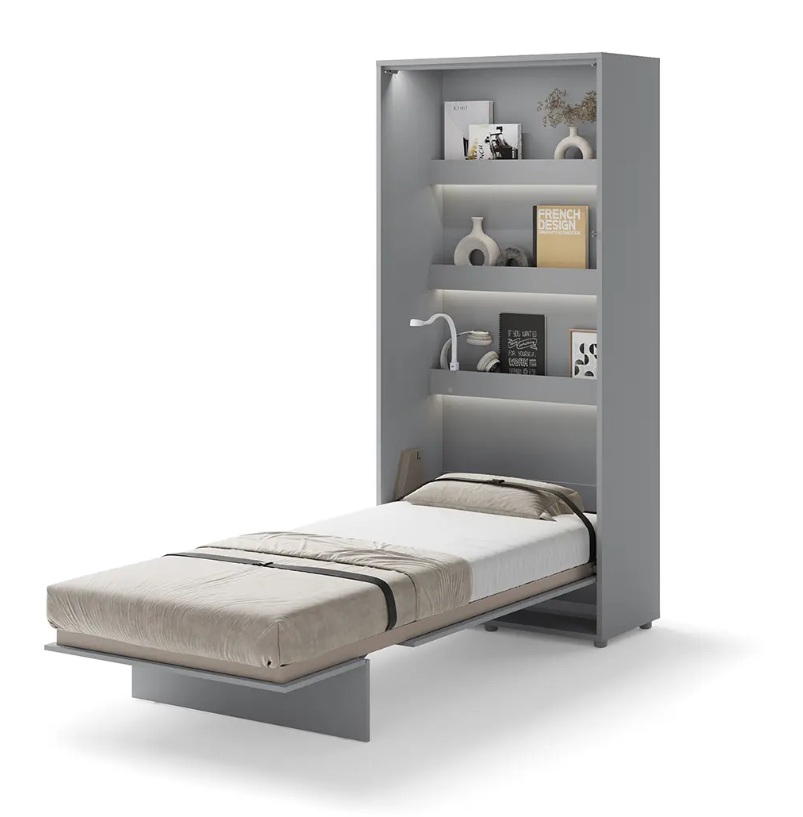 Dig-net nábytok Sklápacia posteľ Lenart BED CONCEPT BC-03 sivá | 90 x 200 cm – Obrázok 3