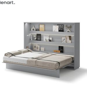 Dig-net nábytok Sklápacia posteľ Lenart BED CONCEPT BC-04 sivá | 140 x 200 cm