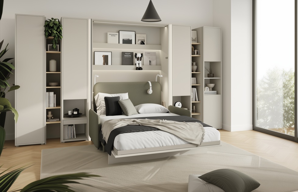Dig-net nábytok Sklápacia posteľ Lenart BED CONCEPT BC-05 kašmír | 120 x 200 cm – Obrázok 6
