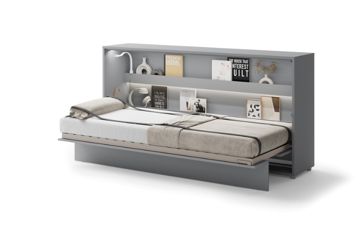 Dig-net nábytok Sklápacia posteľ Lenart BED CONCEPT BC-06 sivá | 90 x 200 cm – Obrázok 3
