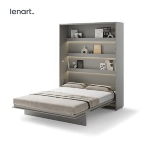 Dig-net nábytok Sklápacia posteľ Lenart BED CONCEPT BC-12 sivá | 160 x 200 cm