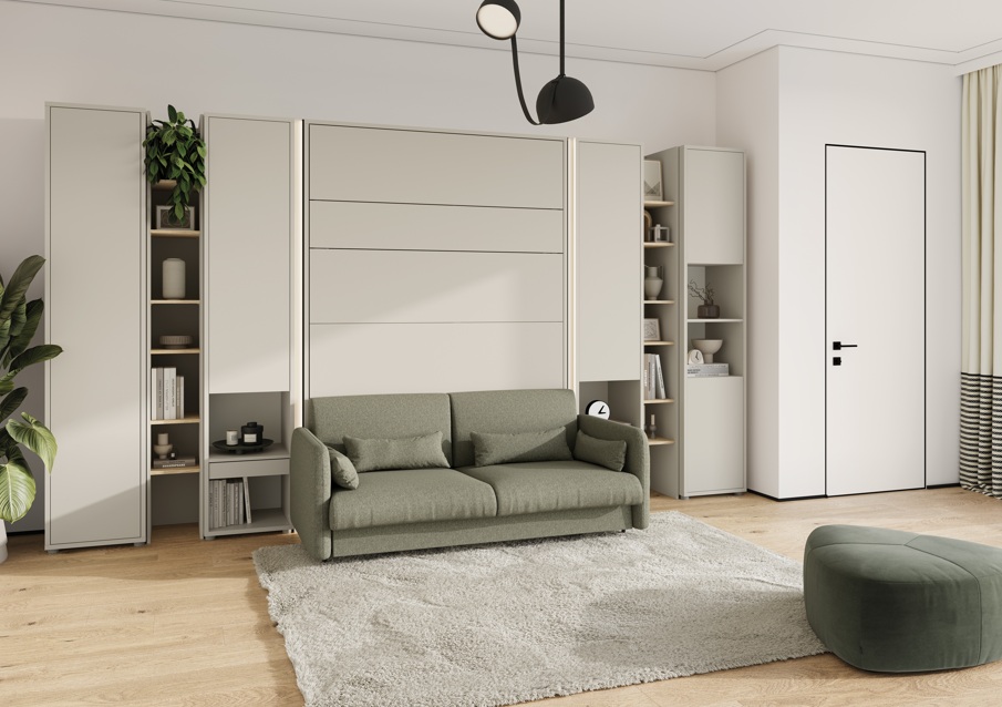 Dig-net nábytok Sklápacia posteľ Lenart BED CONCEPT BC-13 kašmír | 180 x 200 cm – Obrázok 2